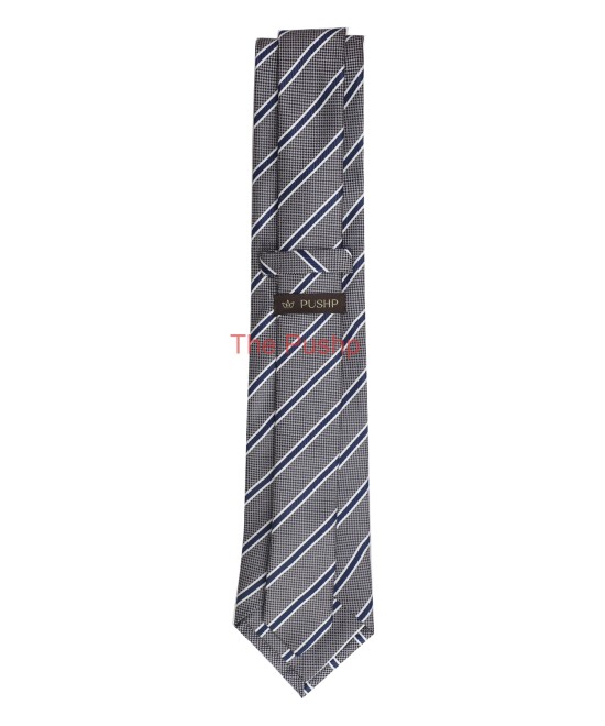 ANCHOR GREY, 3 Fold Micro Tie - Stripes & Checks ANCHOR GREY, 3 Fold Micro Tie - Stripes & Checks