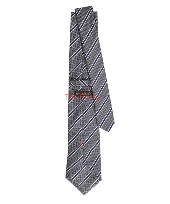ANCHOR GREY, 3 Fold Micro Tie - Stripes & Checks ANCHOR GREY, 3 Fold Micro Tie - Stripes & Checks