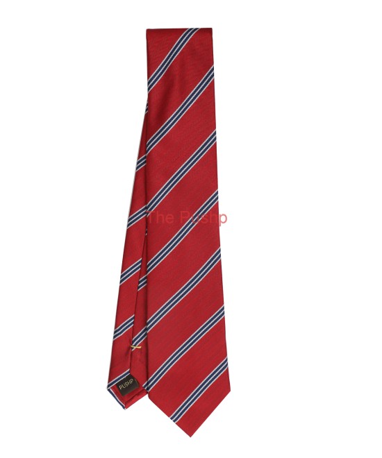 BERRY, 3 Fold Micro Tie - Stripes & Checks BERRY, 3 Fold Micro Tie - Stripes & Checks