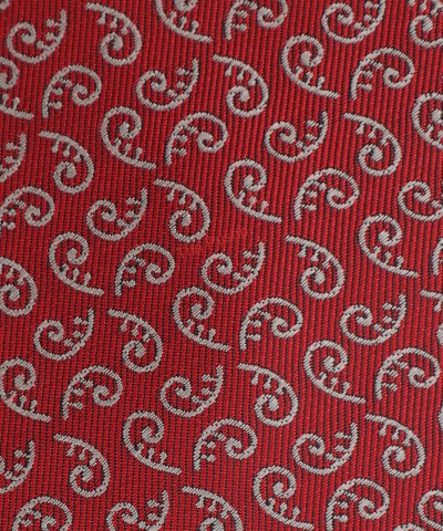 BLOOD RED, 3 Fold Micro Tie - Small Design