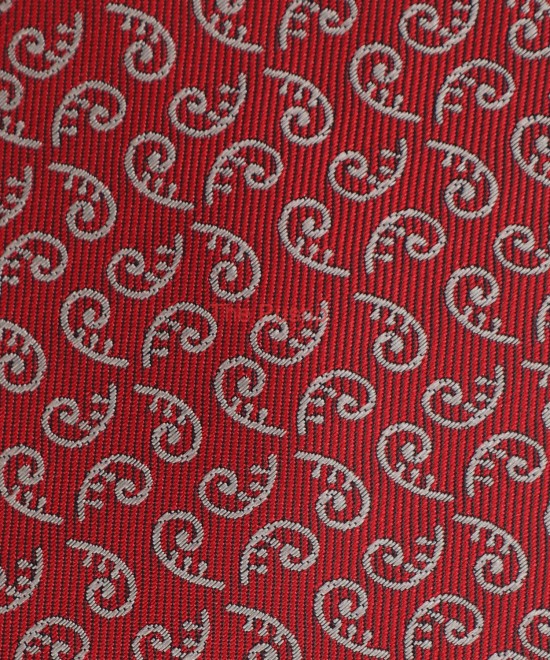 BLOOD RED, 3 Fold Micro Tie - Small Design BLOOD RED, 3 Fold Micro Tie - Small Design