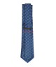 BLUE GREY, 3 Fold Micro Tie - Small Design BLUE GREY, 3 Fold Micro Tie - Small Design