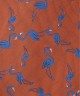 BURNT ORANGE, 3 Fold Micro Tie - The Flamingos BURNT ORANGE, 3 Fold Micro Tie - The Flamingos