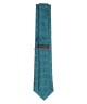 CARIBBEAN TURQUOISE, 3 Fold Micro Tie - Dots & Squares CARIBBEAN TURQUOISE, 3 Fold Micro Tie - Dots & Squares