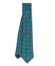 CARIBBEAN TURQUOISE, 3 Fold Micro Tie - Dots & Squares CARIBBEAN TURQUOISE, 3 Fold Micro Tie - Dots & Squares