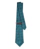 CARIBBEAN TURQUOISE, 3 Fold Micro Tie - Dots & Squares CARIBBEAN TURQUOISE, 3 Fold Micro Tie - Dots & Squares