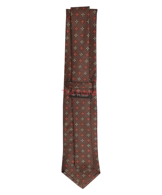 CHICORY COFFEE, 3 Fold Micro Tie - Small Design CHICORY COFFEE, 3 Fold Micro Tie - Small Design
