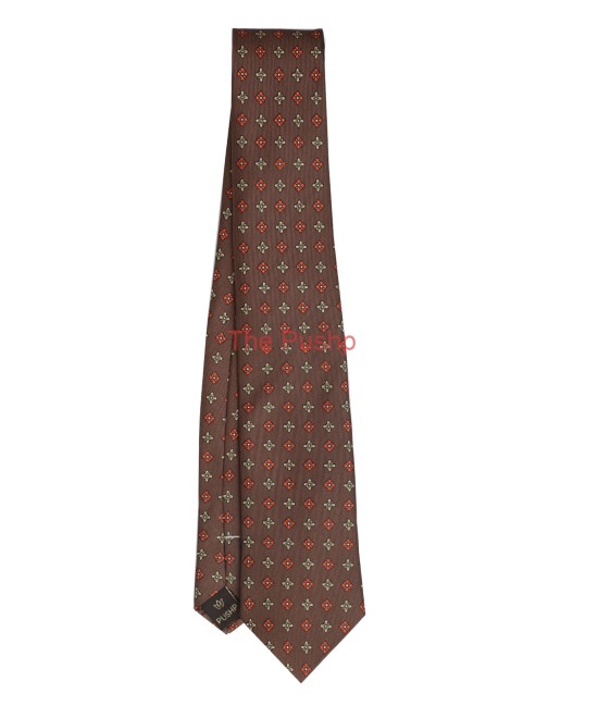 CHICORY COFFEE, 3 Fold Micro Tie - Small Design CHICORY COFFEE, 3 Fold Micro Tie - Small Design
