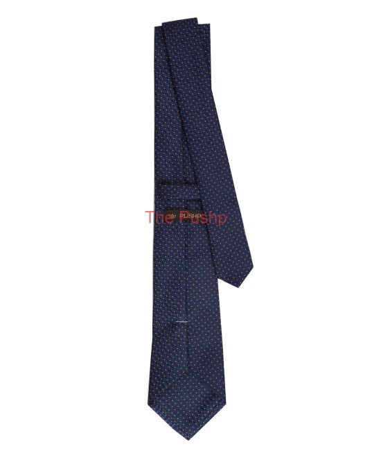 DEEP SEA BLUE, 3 Fold Micro Tie - Dots & Squares DEEP SEA BLUE, 3 Fold Micro Tie - Dots & Squares