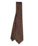 DARK COPPER, 5 Fold Micro Tie and Pocket Square - Jacquard Paisley DARK COPPER, 5 Fold Micro Tie and Pocket Square - Jacquard Paisley