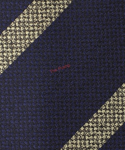 INDIGO BLUE, 3 Fold Micro Tie - Stripes & Checks