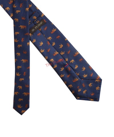 MEDIEVAL BLUE, 3 Fold Micro Tie - The Tuskers