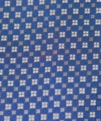 MIDNIGHT BLUE, 3 Fold Micro Tie – Dots & Squares