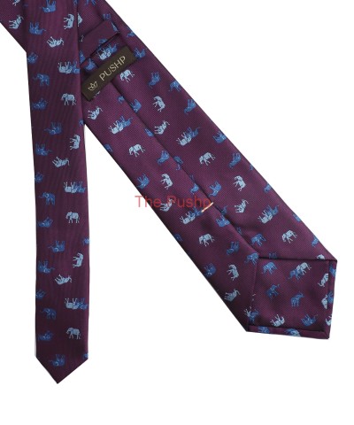 MYSTIC WINE, 3 Fold Micro Tie - The Tuskers