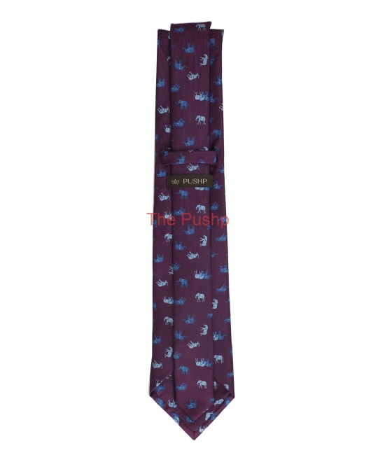 MYSTIC WINE, 3 Fold Micro Tie - The Tuskers MYSTIC WINE, 3 Fold Micro Tie - The Tuskers