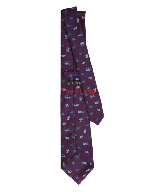 MYSTIC WINE, 3 Fold Micro Tie - The Tuskers MYSTIC WINE, 3 Fold Micro Tie - The Tuskers
