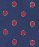NAVY BLUE, 3 Fold Micro Tie - Polka Dots NAVY BLUE, 3 Fold Micro Tie - Polka Dots
