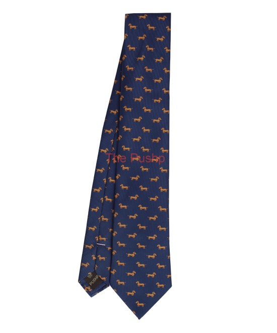NAVY BLUE, 3 Fold Micro Tie - The Canine NAVY BLUE, 3 Fold Micro Tie - The Canine