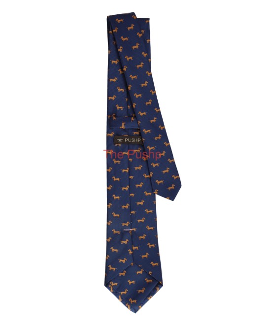 NAVY BLUE, 3 Fold Micro Tie - The Canine NAVY BLUE, 3 Fold Micro Tie - The Canine
