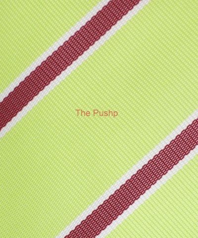 NEON GREEN, 3 Fold Micro Tie - Stripes & Checks