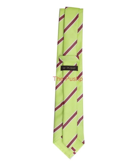 NEON GREEN, 3 Fold Micro Tie - Stripes & Checks NEON GREEN, 3 Fold Micro Tie - Stripes & Checks