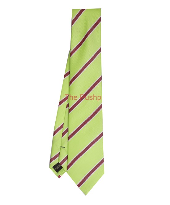 NEON GREEN, 3 Fold Micro Tie - Stripes & Checks NEON GREEN, 3 Fold Micro Tie - Stripes & Checks