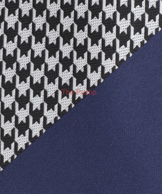 NIGHT BLUE, 3 Fold Micro Tie - Stripes & Checks NIGHT BLUE, 3 Fold Micro Tie - Stripes & Checks