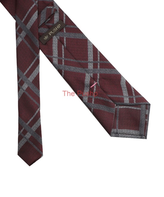 Old Mahagany, 3 Fold Micro Tie - Stripes & Checks Old Mahagany, 3 Fold Micro Tie - Stripes & Checks
