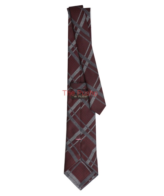 Old Mahagany, 3 Fold Micro Tie - Stripes & Checks Old Mahagany, 3 Fold Micro Tie - Stripes & Checks