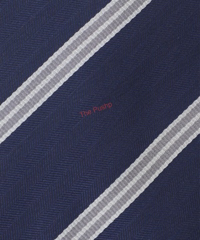 OXFORD BLUE, 3 Fold Micro Tie - Stripes & Checks