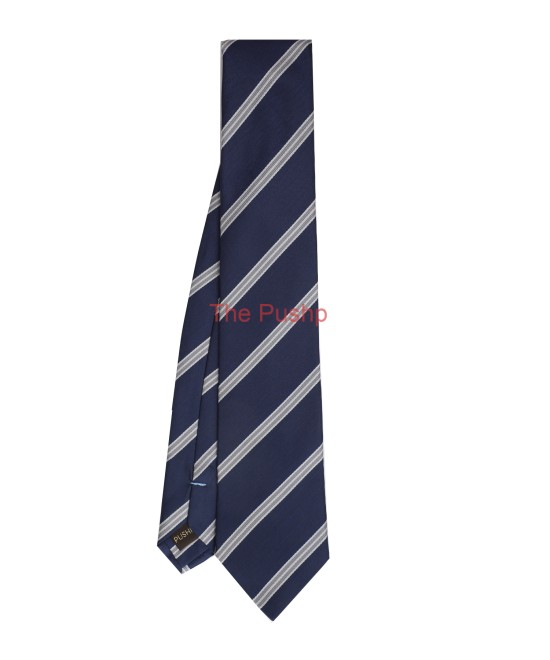 OXFORD BLUE, 3 Fold Micro Tie - Stripes & Checks OXFORD BLUE, 3 Fold Micro Tie - Stripes & Checks