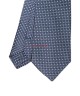 OXFORD BLUE, 3 Fold Micro Tie – Dots & Squares OXFORD BLUE, 3 Fold Micro Tie – Dots & Squares
