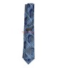 PERSIAN BLUE, 3 Fold Micro Tie - Stripes & Checks PERSIAN BLUE, 3 Fold Micro Tie - Stripes & Checks