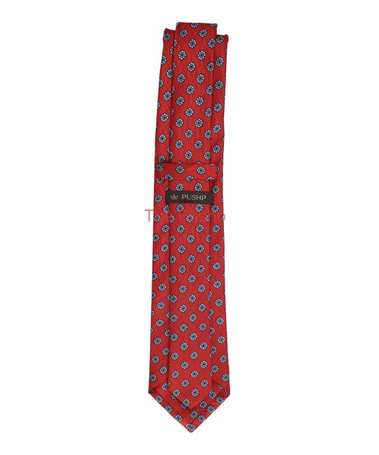 PERSIAN RED, 3 Fold Micro Tie - Small Design PERSIAN RED, 3 Fold Micro Tie - Small Design