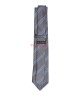 SMOKE GREY, 3 Fold Micro Tie - Stripes & Checks SMOKE GREY, 3 Fold Micro Tie - Stripes & Checks