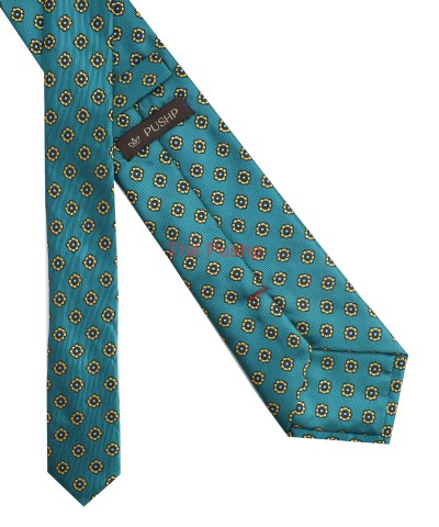 TEAL, 3 Fold Micro Tie - Small Design