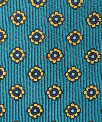 TEAL, 3 Fold Micro Tie - Small Design