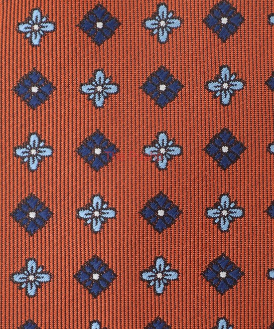 TERRA COTTA, 3 Fold Micro Tie - Small Design TERRA COTTA, 3 Fold Micro Tie - Small Design