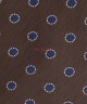 WALNUT BROWN, 3 Fold Micro Tie - Polka Dots WALNUT BROWN, 3 Fold Micro Tie - Polka Dots