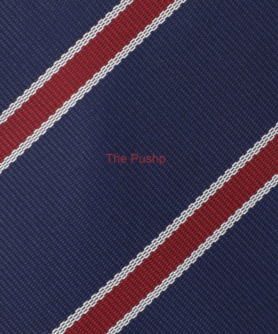 YALE BLUE, 3 Fold Micro Tie - Stripes & Checks
