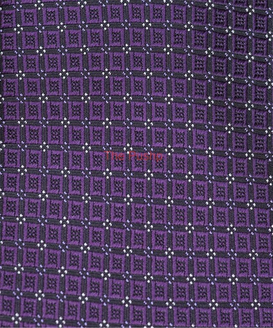 BLACK BERRY, 5 Fold Micro Tie and Pocket Square – Dots & Checks BLACK BERRY, 5 Fold Micro Tie and Pocket Square – Dots & Checks