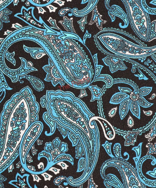 BLACK-FIROZI, I- SILK Pocket Square– Vintage Paisley BLACK-FIROZI, I- SILK Pocket Square– Vintage Paisley