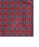 BRICK RED, 5 Fold Micro Tie and Pocket Square - Curved Squares BRICK RED, 5 Fold Micro Tie and Pocket Square - Curved Squares