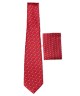 CHILLI RED, 5 Fold Micro Tie and Pocket Square – Dots & Checks CHILLI RED, 5 Fold Micro Tie and Pocket Square – Dots & Checks