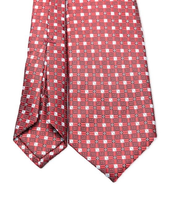 DEEP MAROON, 5 Fold Micro Tie and Pocket Square – Dots & Checks DEEP MAROON, 5 Fold Micro Tie and Pocket Square – Dots & Checks
