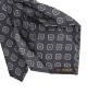 DOLPHIN GREY, 5 Fold Micro Tie and Pocket Square - Curved Squares DOLPHIN GREY, 5 Fold Micro Tie and Pocket Square - Curved Squares