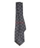 DOLPHIN GREY, 5 Fold Micro Tie and Pocket Square - Curved Squares DOLPHIN GREY, 5 Fold Micro Tie and Pocket Square - Curved Squares