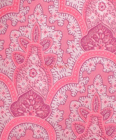 PERSIAN PINK, 5 Fold Micro Tie and Pocket Square - LARGE PATTERN
