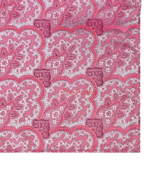PERSIAN PINK, 5 Fold Micro Tie and Pocket Square - LARGE PATTERN PERSIAN PINK, 5 Fold Micro Tie and Pocket Square - LARGE PATTERN