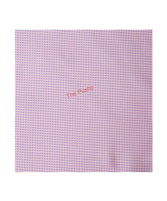 FLAMINGO PINK, Micro Pocket Square – Dots & Checks FLAMINGO PINK, Micro Pocket Square – Dots & Checks